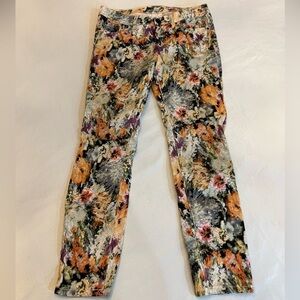 PHILOSOPHY REPUBLIC CLOTHING Women’s Absttact Floral Skinny Jeans, Size 2